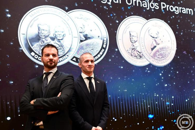 Emlékérmét bocsátott ki a 2025-ös magyar űrrepülés tiszteletére az MNB