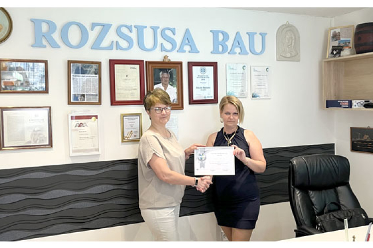 Elismerő oklevél a munkáltatónak és tanulóinak